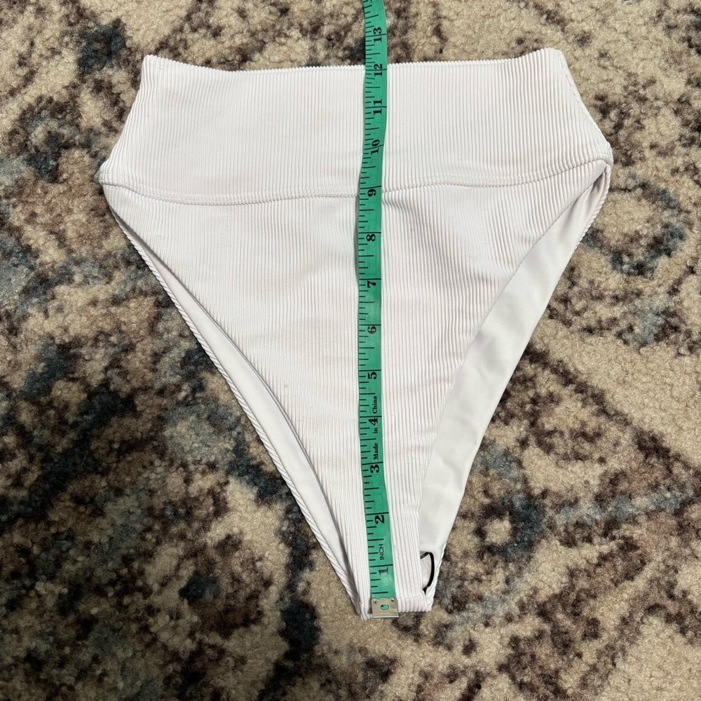 NEW Beach Riot Core Collection Highway Ribbed White Bikini Bottom - Picture 7 of 13